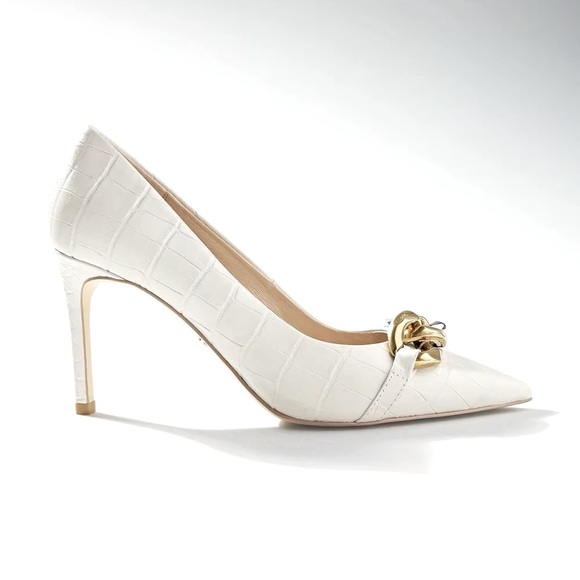 WHBM CREAM PUMP WITH CHAIN DETAIL - Picture 3 of 4